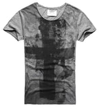 T-shirt Jésus - Croix Style Graphique gris clair