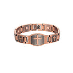 Bracelet magnétique croix chrétienne