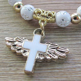 Bracelet Perle Croix détails de la croix