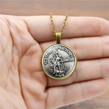 Médaille Saint Michel Archange détails de la médaille en or