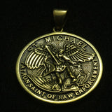 Médaille Saint Michel Or détails de la médaille