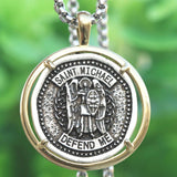Médaille de l'archange Saint-Michel détails