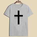 T-shirt Jésus Believe gris