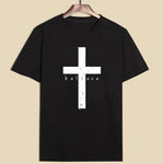 T-shirt Jésus Believe noir