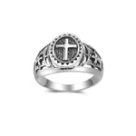 Bague Religieuse Chrétienne en Zink