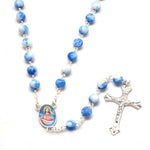 Chapelet Catholique Bleu Ciel détail de la croix