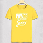 T-shirt Jésus - Le Pouvoir du Nom de Jésus jaune