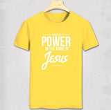T-shirt Jésus - Le Pouvoir du Nom de Jésus jaune