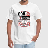 T-shirt Jésus - Citation Jean 3:16 blanc