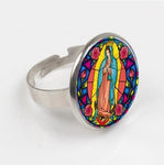 Bague Notre-Dame de Guadalupe Vitrail vue de côté