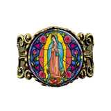 Bague Notre Dame de Guadalupe détails