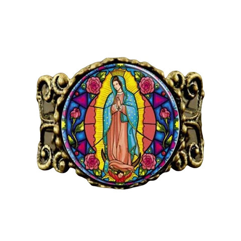 Bague Notre Dame de Guadalupe détails