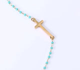 Bracelet Chrétien Femme Perles croix chrétienne