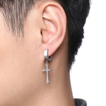 Boucles d'oreilles Croix Fines