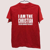 T-shirt Jésus - I am The Christian The devil Warned You About rouge