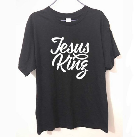 T-Shirt Jésus King Noir/Blanc