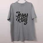 T-Shirt Jésus King Gris/Noir