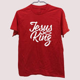 T-Shirt Jésus King rouge/Blanc