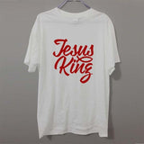 T-Shirt Jésus King Blanc/Rouge