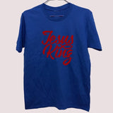 T-Shirt Jésus King Bleu/Rouge