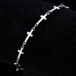Bracelet Femme Croix Chrétienne argent présentoir