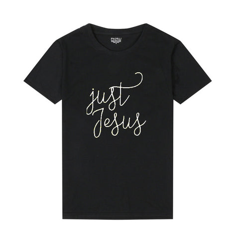 T-shirt Jésus - Juste Jésus noir