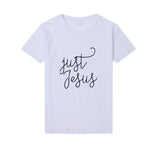 T-shirt Jésus - Juste Jésus blanc