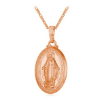Médaille Vierge Marie Miraculeuse or rose