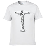 T-shirt Jésus - Jésus sur la Croix blanc