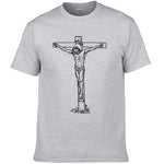 T-shirt Jésus - Jésus sur la Croix gris