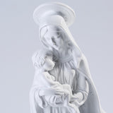 Statue de la Vierge Marie et Jésus détails des visages