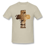 T-shirt Jésus - Croix Oeil de Lion beige