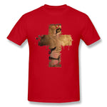 T-shirt Jésus - Croix Oeil de Lion rouge