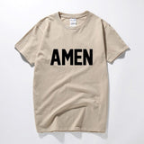 T-shirt Jésus "Amen" khaki
