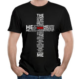 T-shirt Verset biblique noir