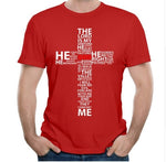 T-shirt Verset biblique rouge