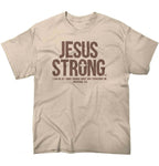 T-shirt Jésus - Jésus Strong sable
