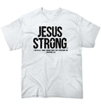 T-shirt Jésus - Jésus Strong blanc