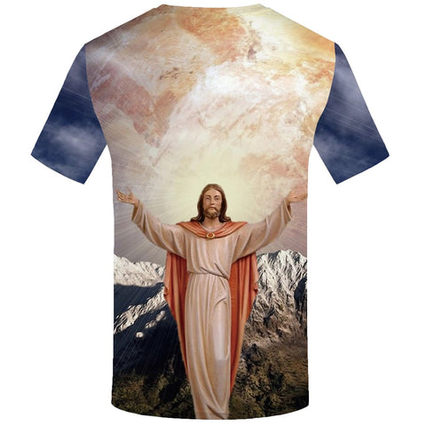 T-shirt Artistique Jésus-Christ Vous Accueille