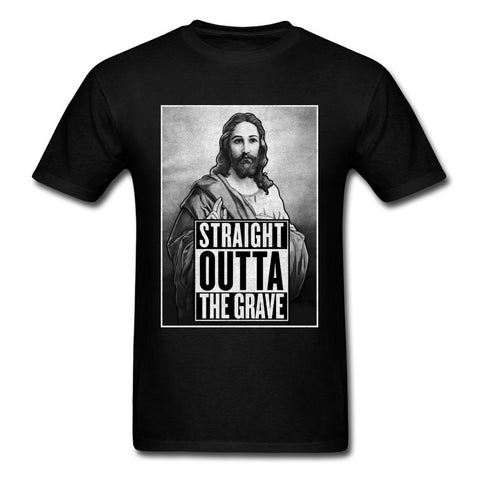 T-shirt Jésus - Straight Outta The Grave noir