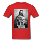 T-shirt Jésus - Straight Outta The Grave rouge