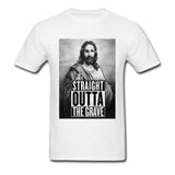 T-shirt Jésus - Straight Outta The Grave blanc