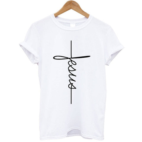 T-shirt Jésus Blanc