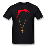 T-shirt Jésus - Tupac avec Croix Chrétienne noir
