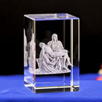 Statue 3D en Cristal Figures de la Sainte Bible la mort de jésus