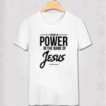 T-shirt Jésus - Le Pouvoir du Nom de Jésus blanc