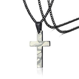 Pendentif Croix Homme Camouflage