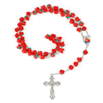Chapelet Catholique médaille de la Vierge Marie et ses perles de roses chapelet complet