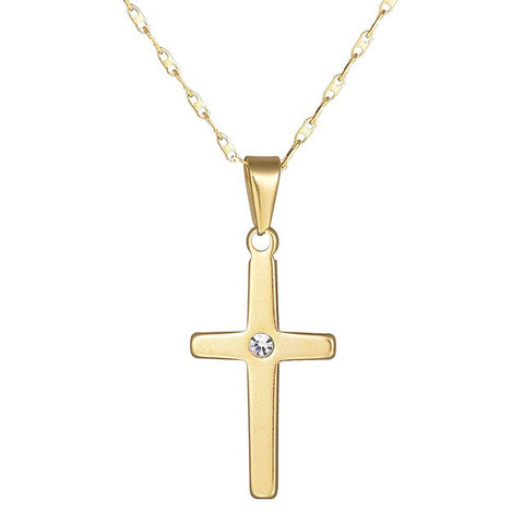 Collier Croix Or Femme