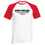 T-shirt Jésus - Travailler pour Dieu rouge